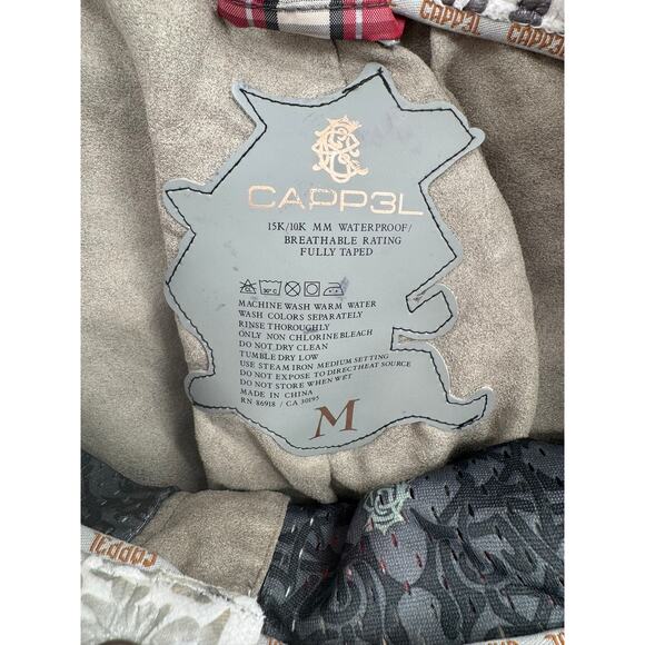 CAPP3L 15Kmm Plaid Multi Print Cargo Snow Pants Mens Medium Multicolor - Picture 10 of 15